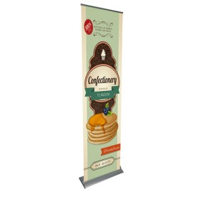 24" Superior Retractable Banner Stand