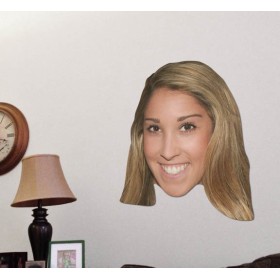 FanFace Repositionable Wall Decal With Your Custom Art