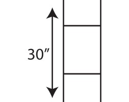 (50) Pack 10" Wire H Stakes