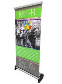 15.5" x 31.5" Desktop Banner Stand (Mini-R)