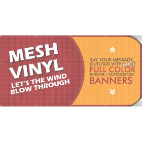Custom Full Color Mesh Vinyl Banners - Starting At $18